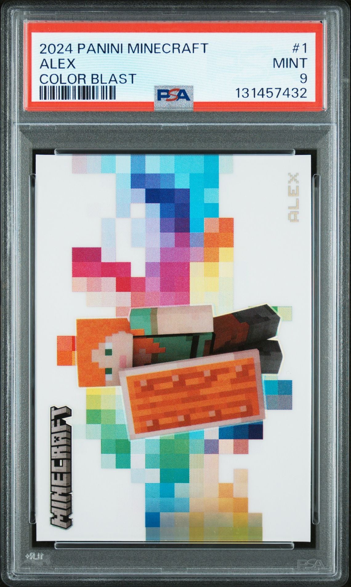 2024 Panini Minecraft Color Blast #1 Alex PSA 9