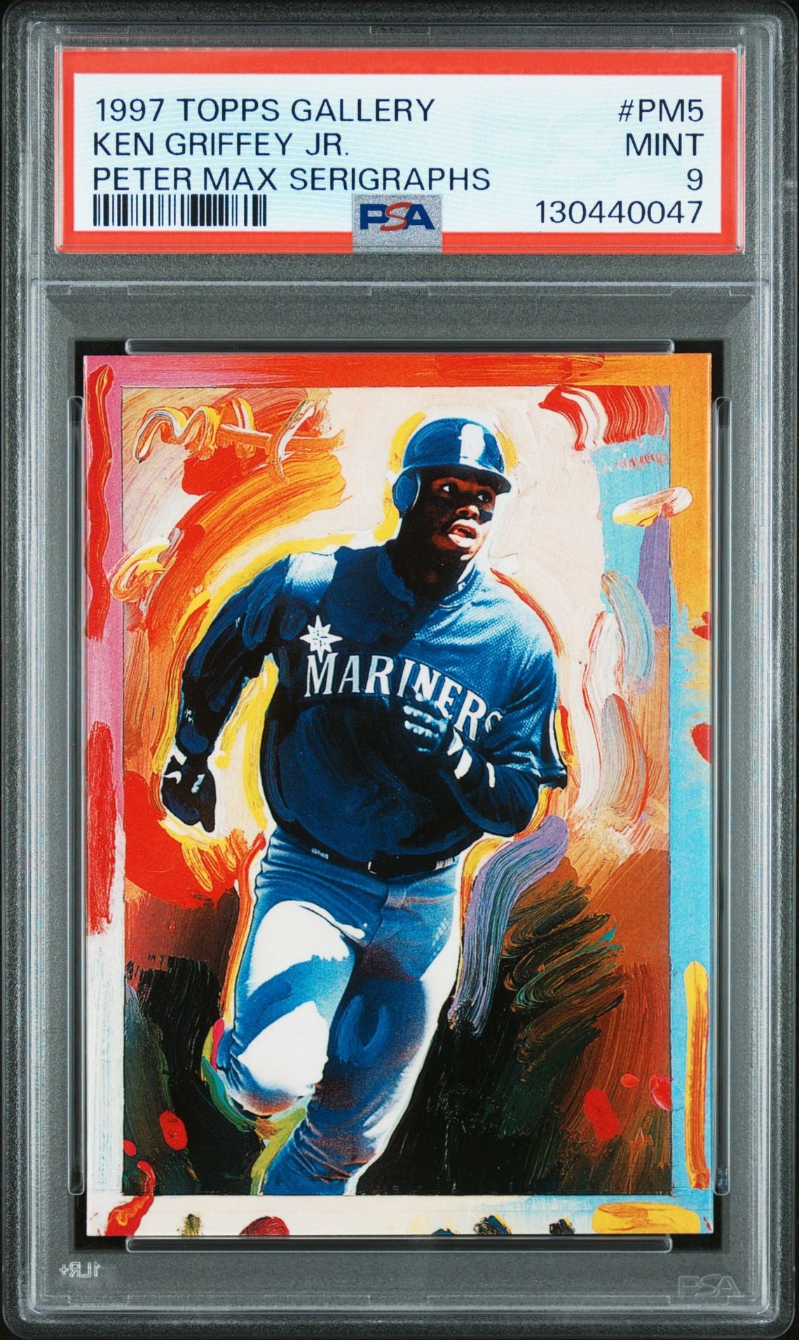 1997 Topps Gallery Peter Max Serigraphs #PM5 Ken Griffey Jr. PSA 9