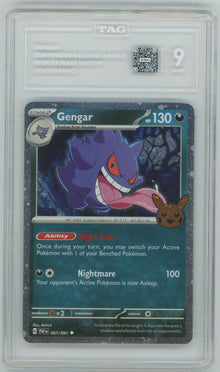 2024 Pokemon Gengar Trick or Trade Holographic #057/091 TAG 9