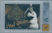 2015 Topps Baseball Royalty Hank Aaron Autographs #BRA-HA BGS 8.5 Auto 10