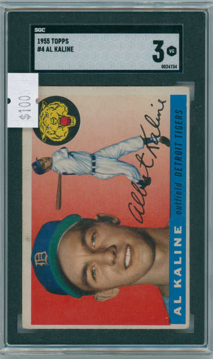 1955 Topps Al Kaline #4 SGC 3