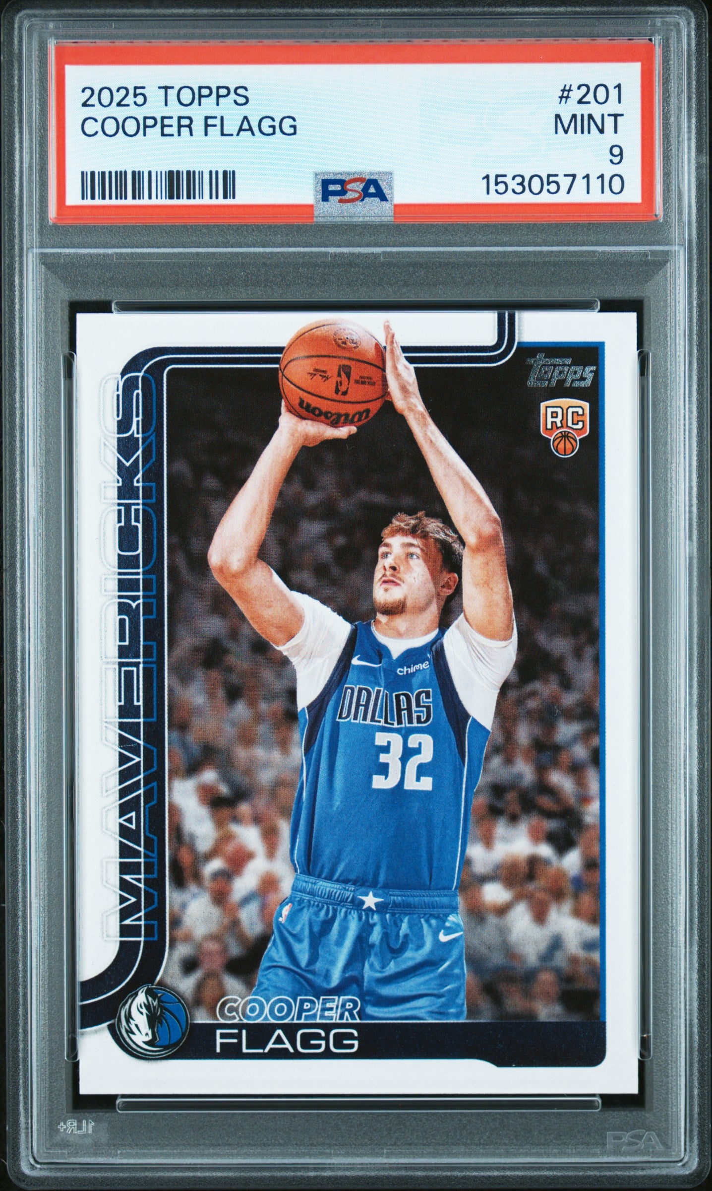 2025 Topps #201 Cooper Flagg PSA 9