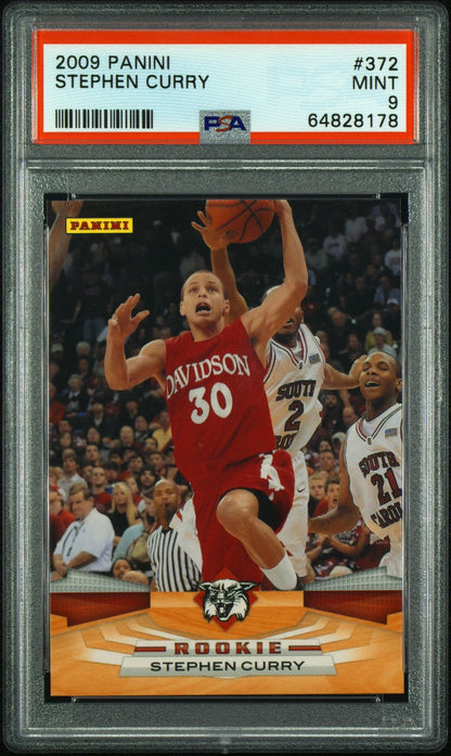2009 Panini #372 Stephen Curry PSA 9