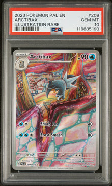 2023 POKEMON PAL EN-PALDEA EVOLVED ARCTIBAX ILLUSTRATION RARE #209 PSA 10 - Front