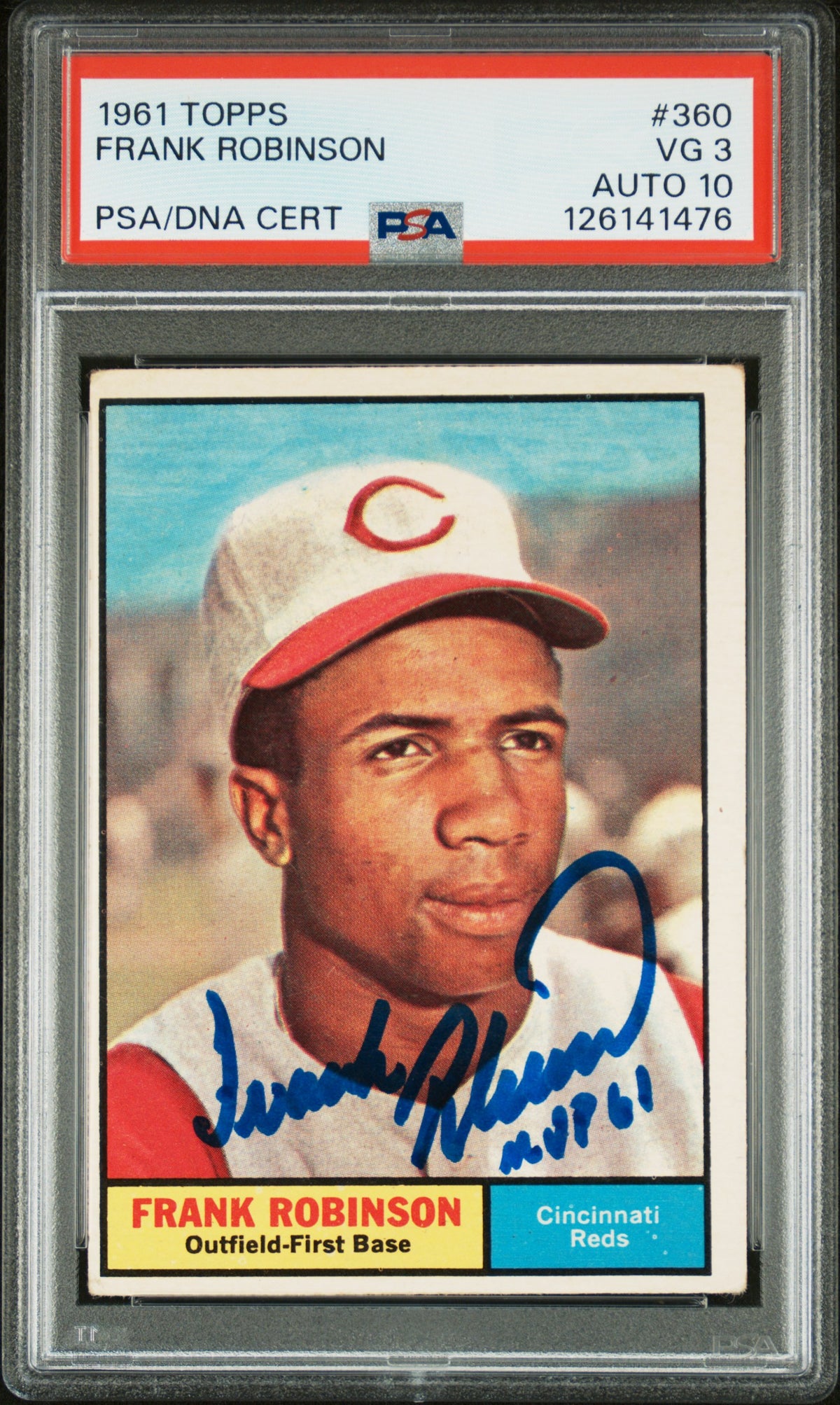 1961 TOPPS FRANK ROBINSON #360 PSA 3/GEM MT 10 - Front