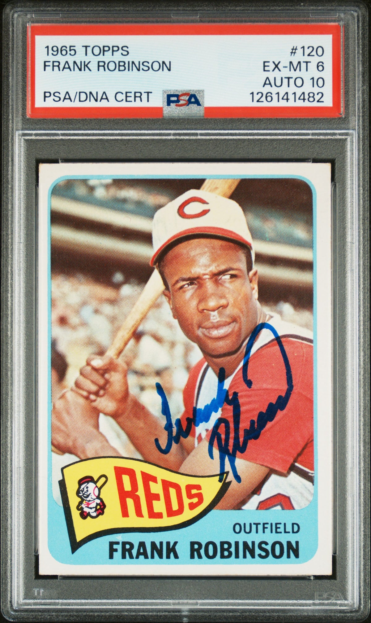 1965 TOPPS FRANK ROBINSON #120 PSA 6/GEM MT 10 - Front
