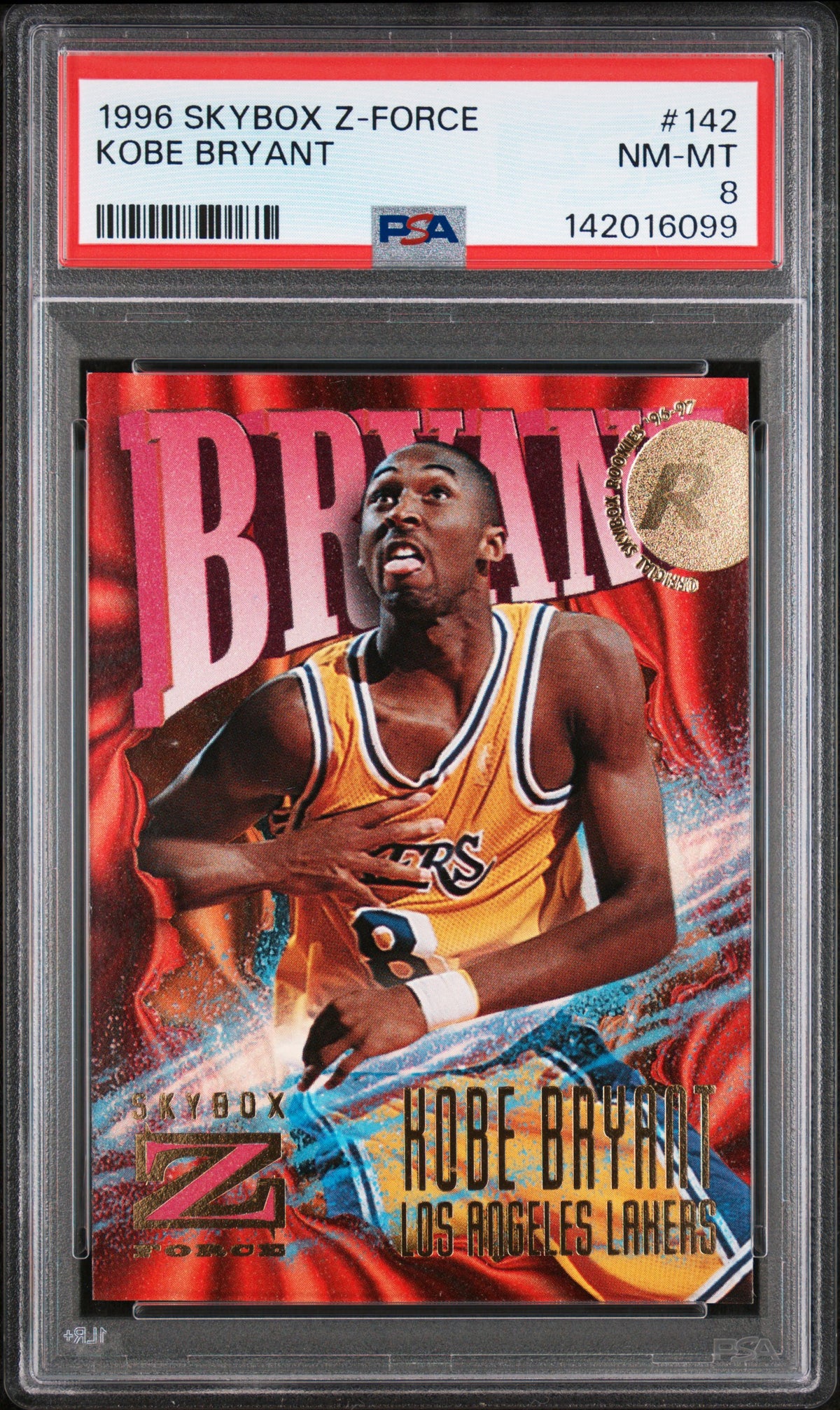 1996 SKYBOX Z-FORCE KOBE BRYANT #142 PSA 8 - Front