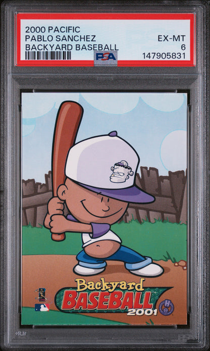2000 PACIFIC BACKYARD BASEBALL PABLO SANCHEZ BACKYARD BASEBALL PSA 6 - Front