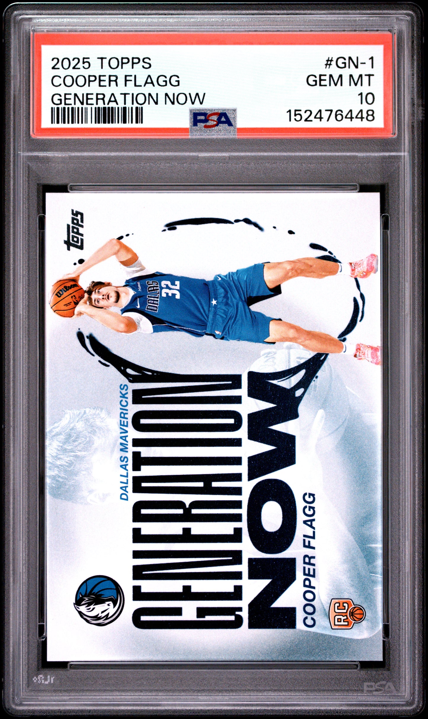 2025 TOPPS GENERATION NOW COOPER FLAGG #GN-1 PSA 10 - Front