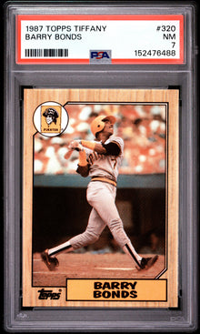 1987 TOPPS TIFFANY BARRY BONDS #320 PSA 7 - Front