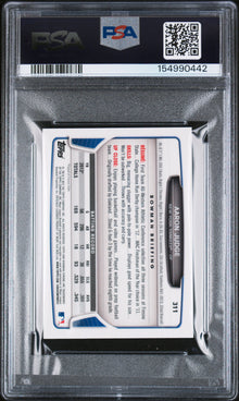 2013 BOWMAN CHROME MINI AARON JUDGE MINI #311 PSA 10 - Back
