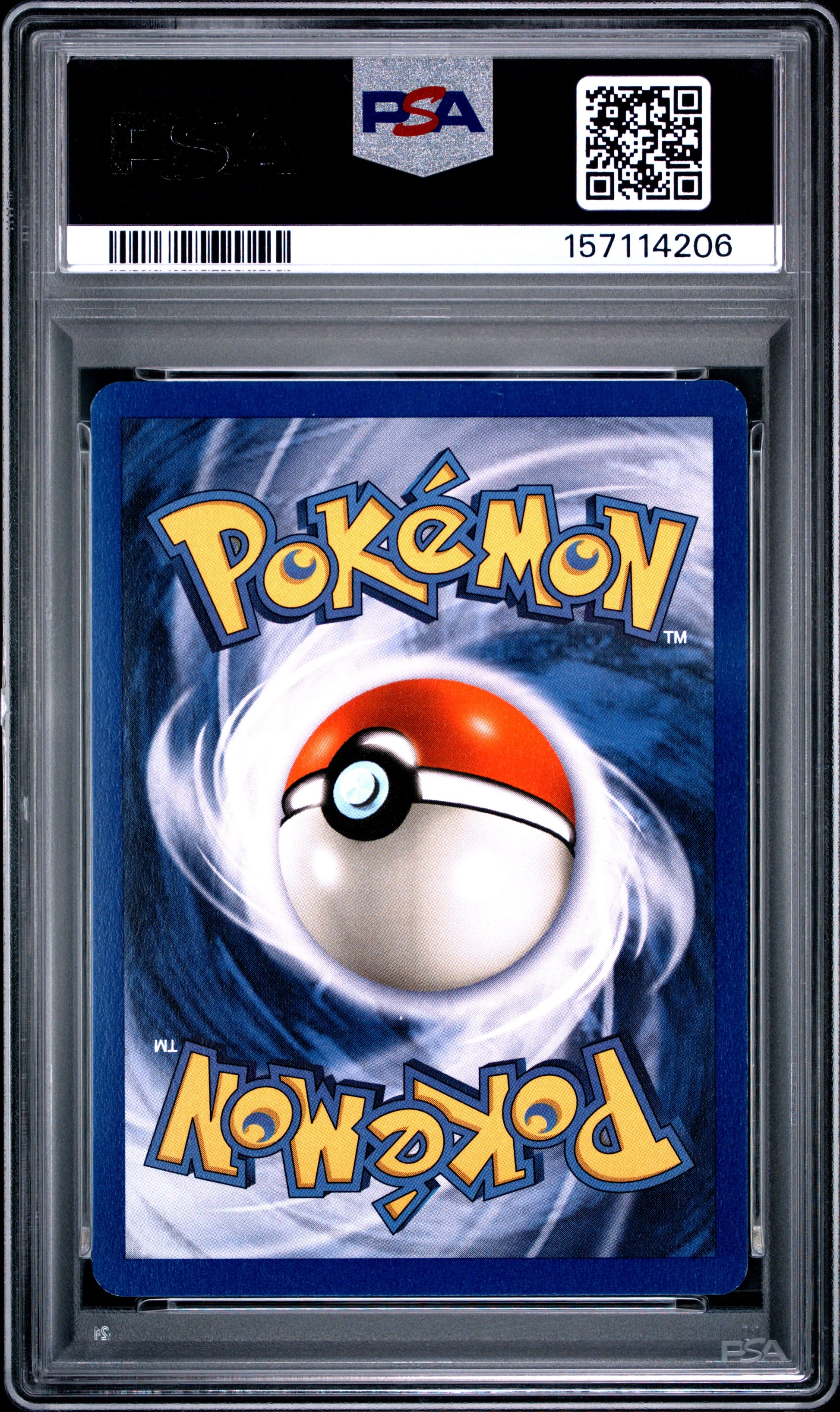 1999 POKEMON GAME PIKACHU YLW.CHEEKS-SHADOWLESS #58 PSA 6 - Back