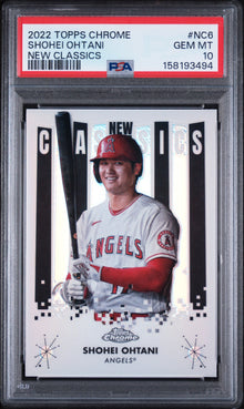 2022 TOPPS CHROME NEW CLASSICS SHOHEI OHTANI NEW CLASSICS #NC6 PSA 10 - Front