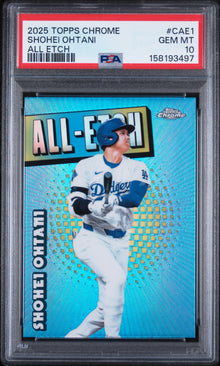 2025 TOPPS CHROME ALL ETCH SHOHEI OHTANI #CAE1 PSA 10 - Front