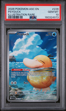 2026 POKEMON ASC EN-ASCENDED HEROES PSYDUCK ILLUSTRATION RARE #226 PSA 10 - Front