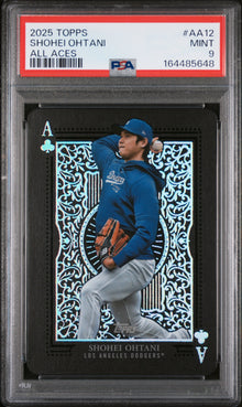 2025 TOPPS ALL ACES SHOHEI OHTANI #AA12 PSA 9 - Front