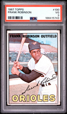 1967 TOPPS FRANK ROBINSON #100 PSA 3 - Front