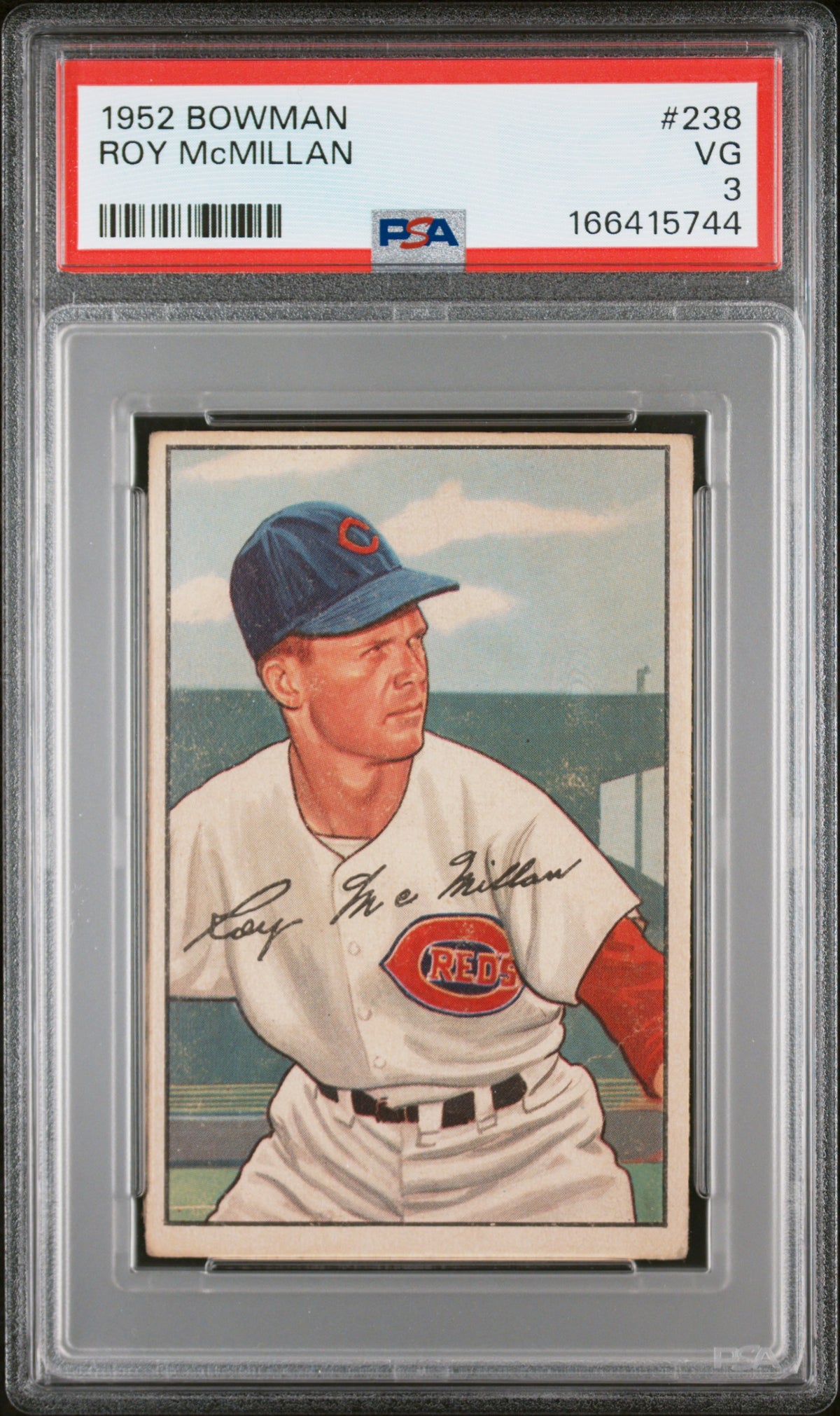 1952 BOWMAN ROY McMILLAN #238 PSA 3 - Front