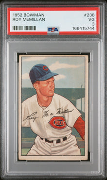 1952 BOWMAN ROY McMILLAN #238 PSA 3 - Front