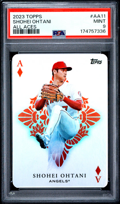 2023 TOPPS ALL ACES SHOHEI OHTANI ALL ACES #AA11 PSA 9 - Front