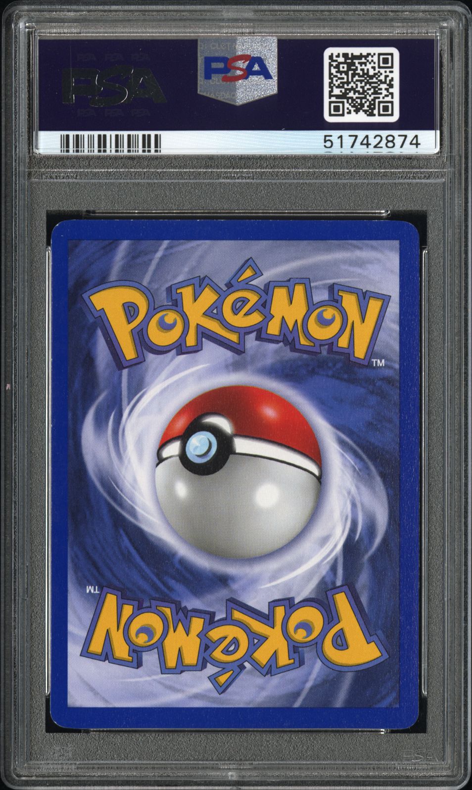 1999 POKEMON GAME BLASTOISE-HOLO 1ST EDITION #2 PSA 7 - Back