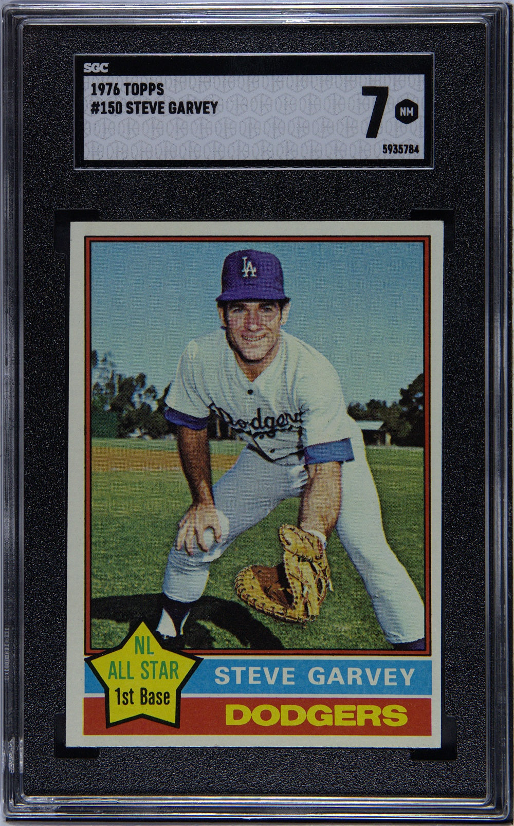 1976 Topps Steve Garvey #150 SGC 7 - Front