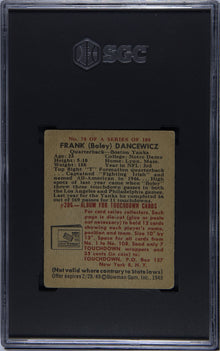 1948 Bowman Frank Dancewicz #74 SGC 1.5 - Back