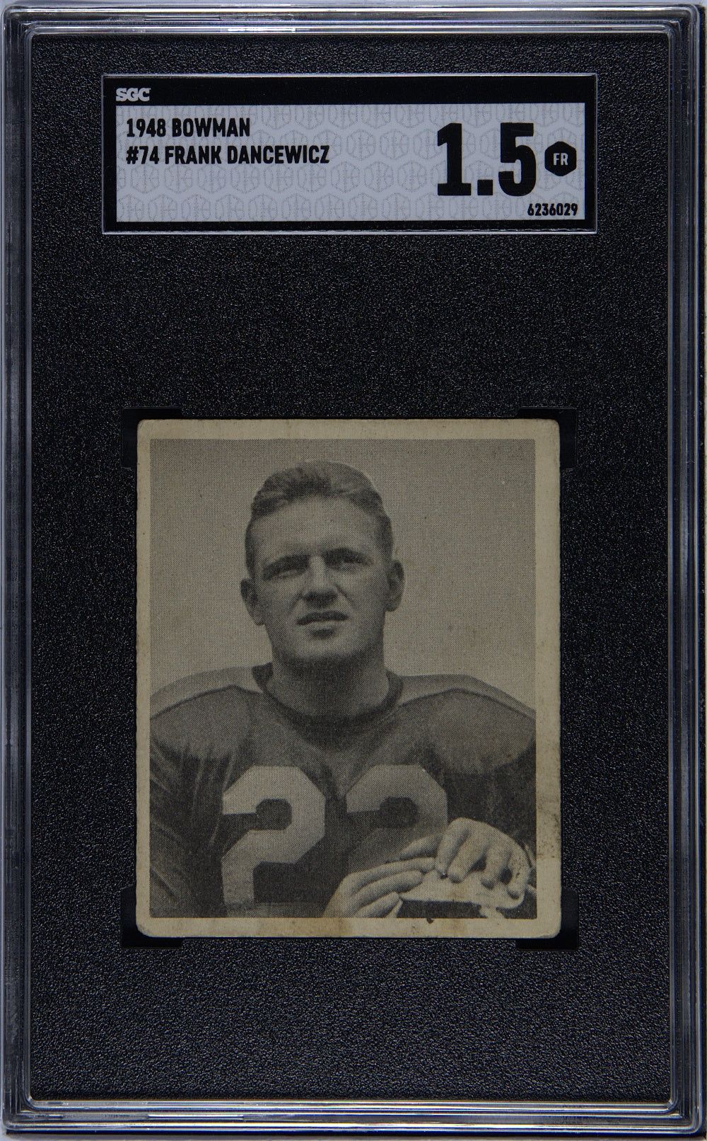 1948 Bowman Frank Dancewicz #74 SGC 1.5 - Front