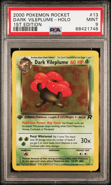 2000 POKEMON ROCKET DARK VILEPLUME-HOLO 1ST EDITION #13 PSA 9 - Front