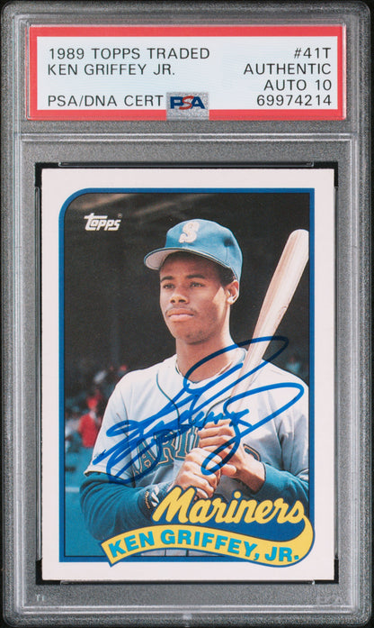1989 TOPPS TRADED KEN GRIFFEY JR. #41T PSA AUTHENTIC/GEM MT 10 - Front