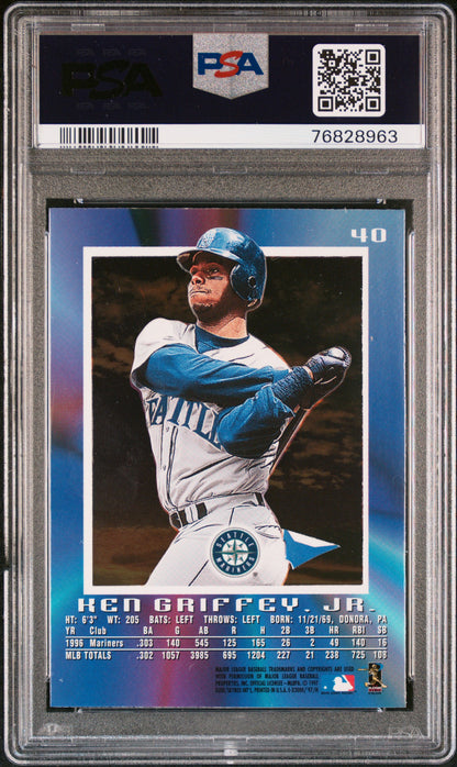 1997 SKYBOX E-X 2000 KEN GRIFFEY JR. #40 PSA 8 - Back