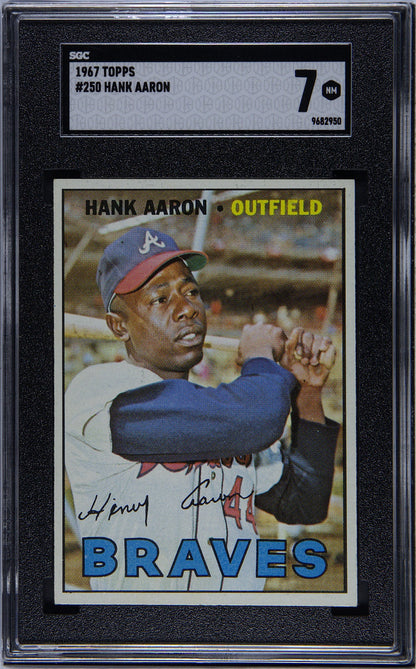 1967 Topps Hank Aaron #250 SGC 7 - Front