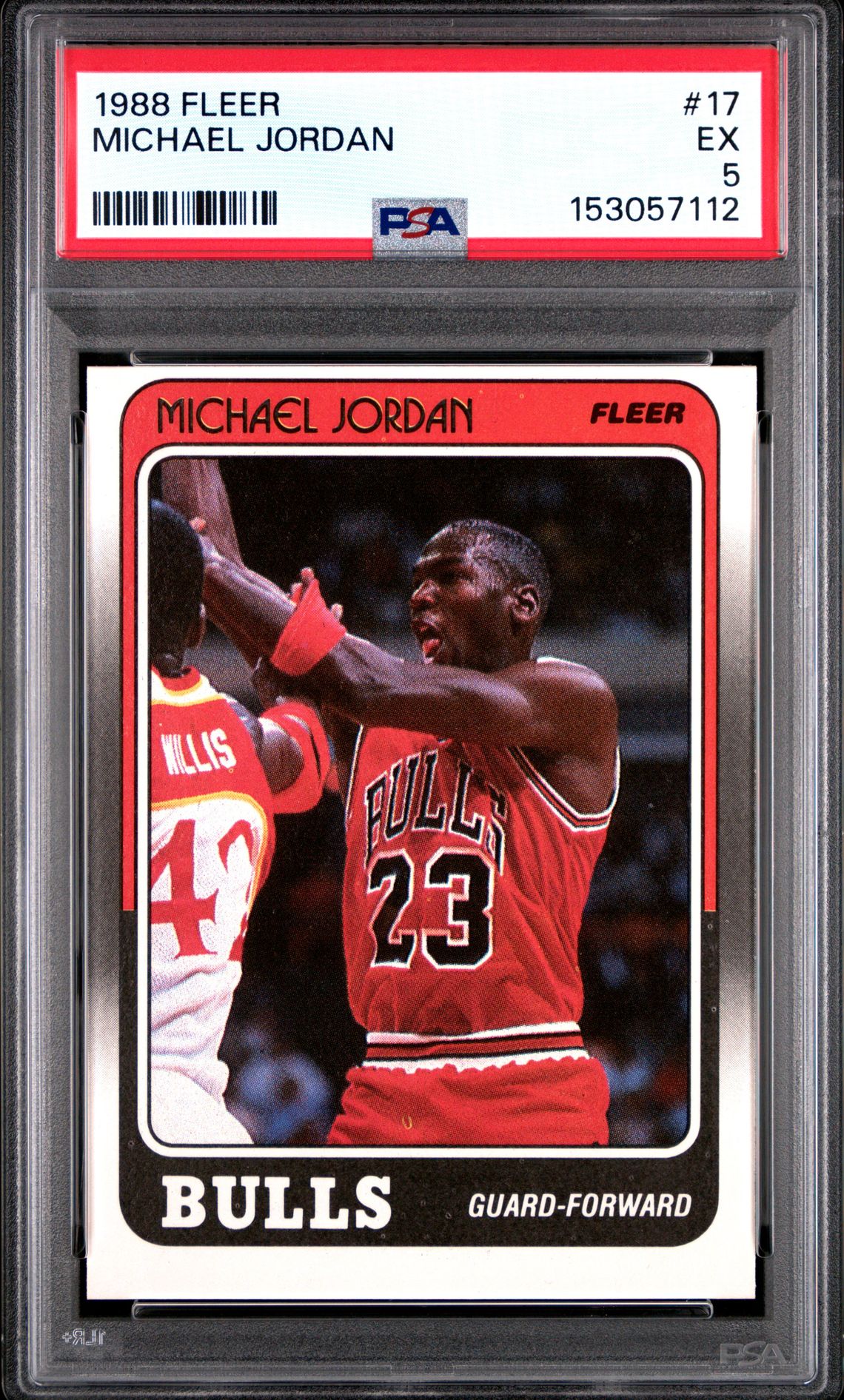 1988 Fleer #17 Michael Jordan PSA 5